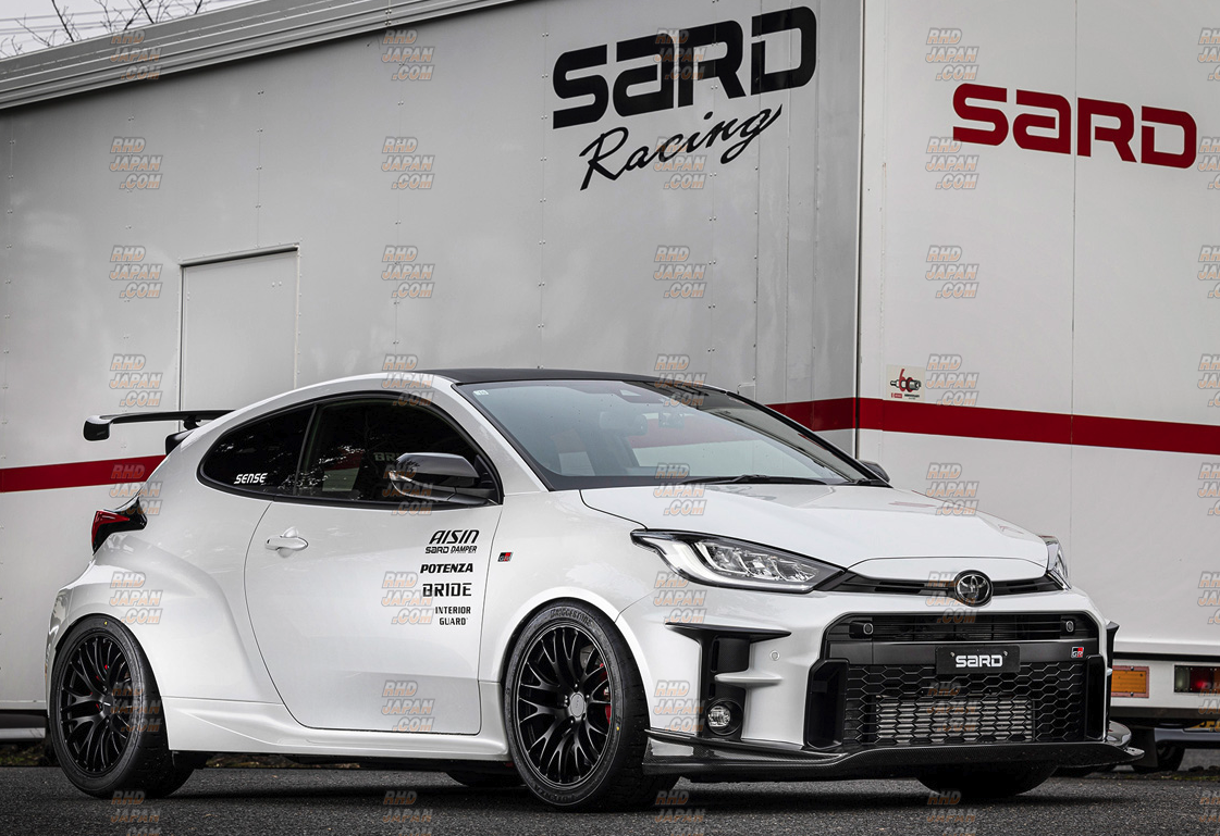Sard GT1 Front Half Spoiler Wet Carbon Fiber - GR Yaris GXPA16